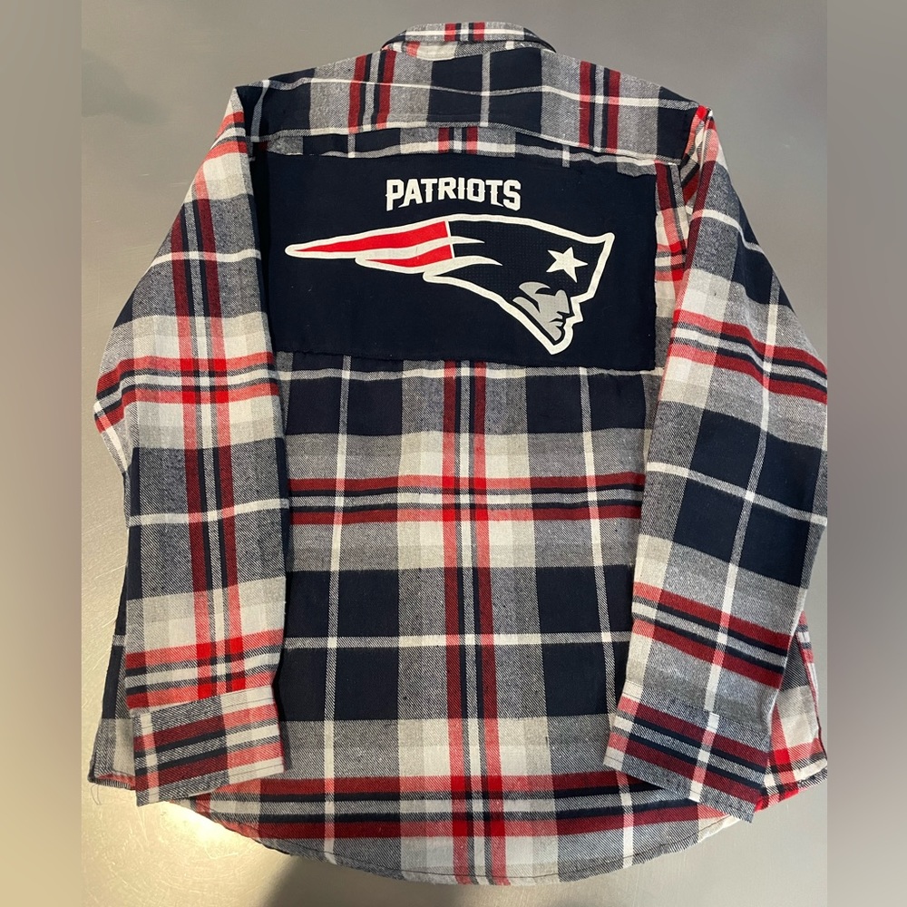 New England Patriots patch flannel